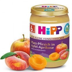 HiPP BIO Deser z Jabłek Moreli i Słodkiej Brzoskwini