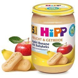 HiPP BIO Deserek z Bananów Jabłek i Biszkoptów