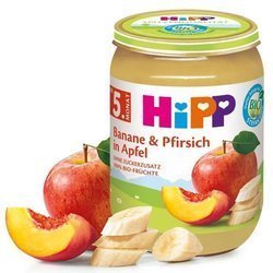 HiPP BIO Deserek z Brzoskwiń Bananów i Jabłek