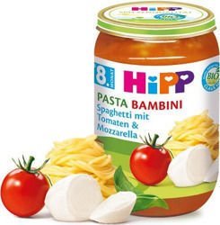 HiPP BIO Spaghetti z Pomidorami i Mozzarellą