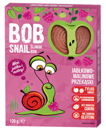 Bob Snail Naturalne Wegetariańskie Żelki Jabłko Malina 