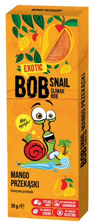 Bob Snail Naturalne Wegetariańskie Żelki z Mango