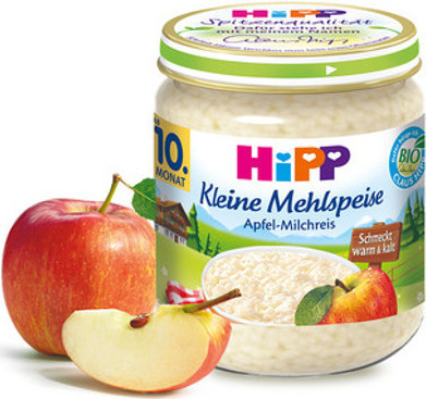 HiPP Ryż na Mleku z Delikatnymi Jabłkami i Wanilią 